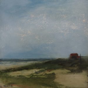 “Red House” 12×12 oil on board $5,540