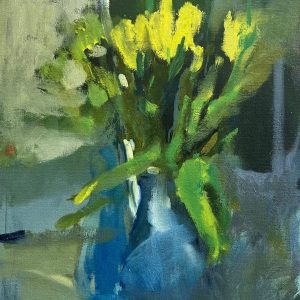 “My Tulips” 30×15 oil on canvas $13,420