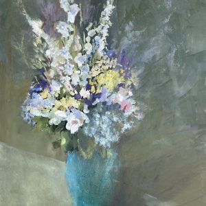 “Blue Vase” 40×30 oil on canvas $38,500