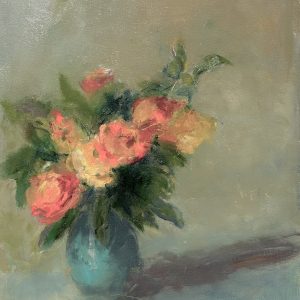 “Mothers Day Flowers II” 36×24 oil on canvas $25,850