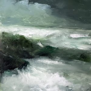 “Breaking Waves” 14×11 oil on board $5,930