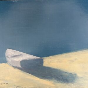 "Blue Boat" 12x16 Oil on Board $7,390