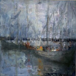 "The Storm" 44x44 oil on canvas $14,500